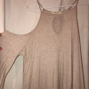 molly green long sleeve off-shoulder sweater
